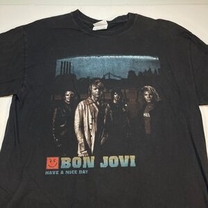 BON JOVI Have a nice day Concert Tour T Shirt Sz M 2005 2 Sided